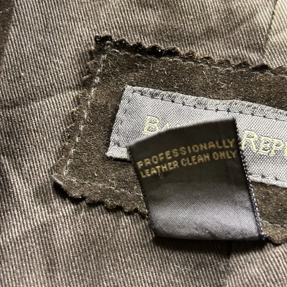 Banana Republic Suede Leather Blazer Men's XS Brown Y2K Dark Academia Grunge